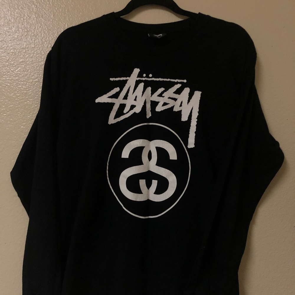 Stussy Logo Long Sleeve T Shirt